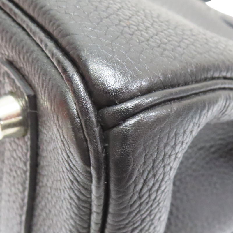 黑色 Togo牛皮 BirKin 30 柏金包 手提包 銀扣 口G刻【HERMES 愛馬仕】-13