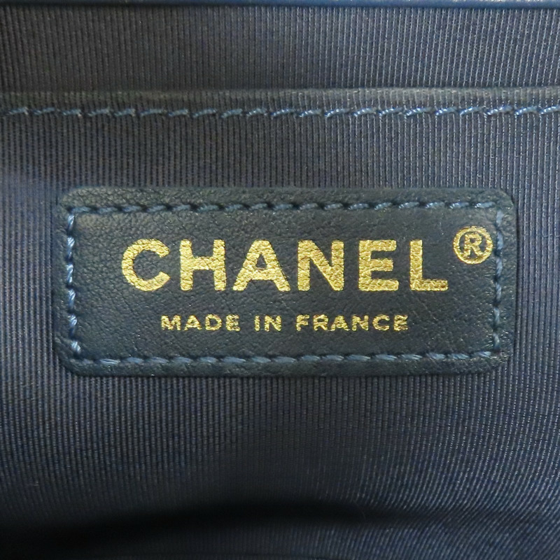 藍色 牛皮 Boy25 金鏈 肩背包 A67086【CHANEL 香奈兒】 A67086-6