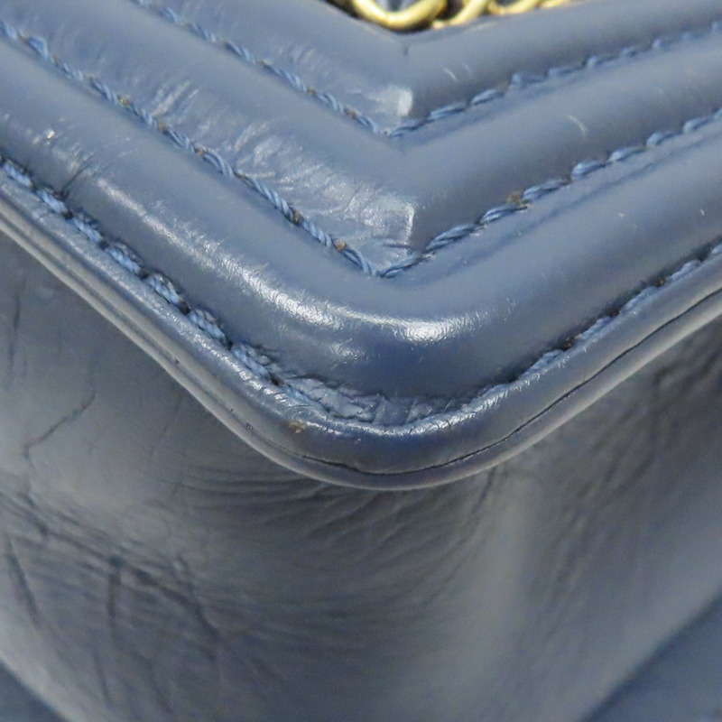 藍色 牛皮 Boy25 金鏈 肩背包 A67086【CHANEL 香奈兒】 A67086-16