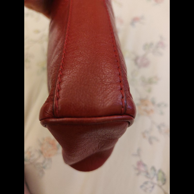 Gucci Re(belle) 紅色皮革虎頭手提包-7