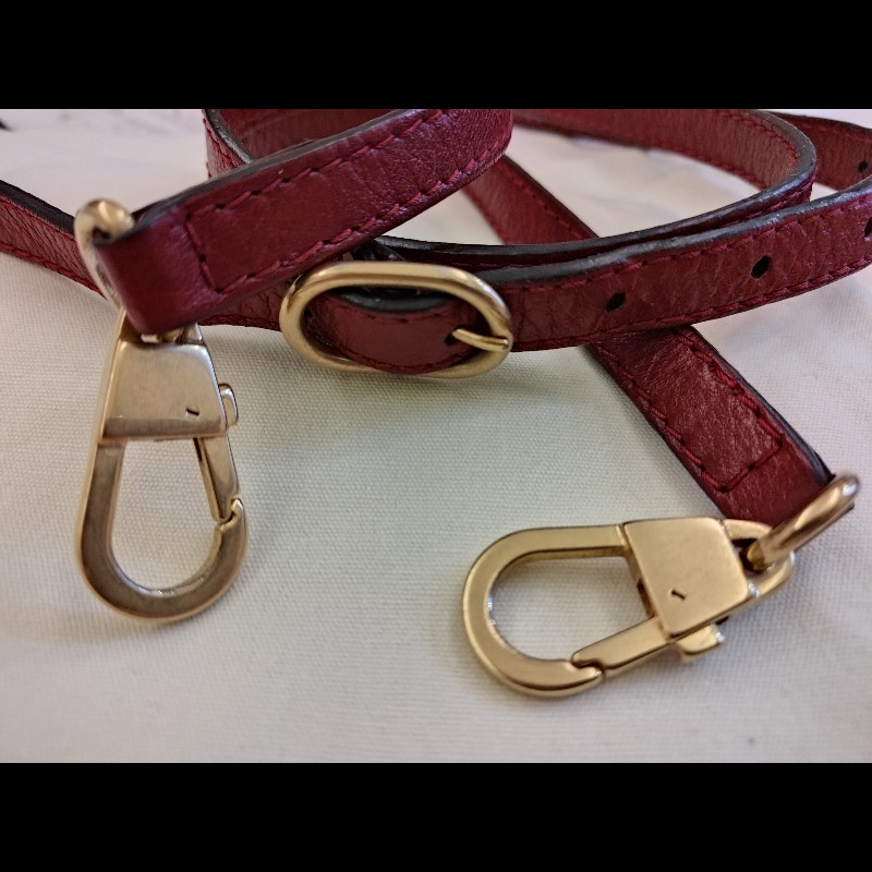 Gucci Re(belle) 紅色皮革虎頭手提包-13