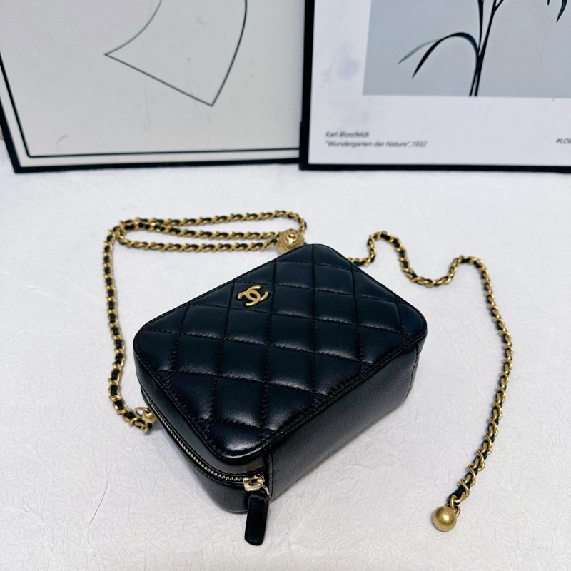 Chanel 小金球方盒相機包 小羊皮 31開 鏈條可調節單肩斜挎兩用 尺寸約14.5×10.5×6 附件:身份卡/防塵袋-3