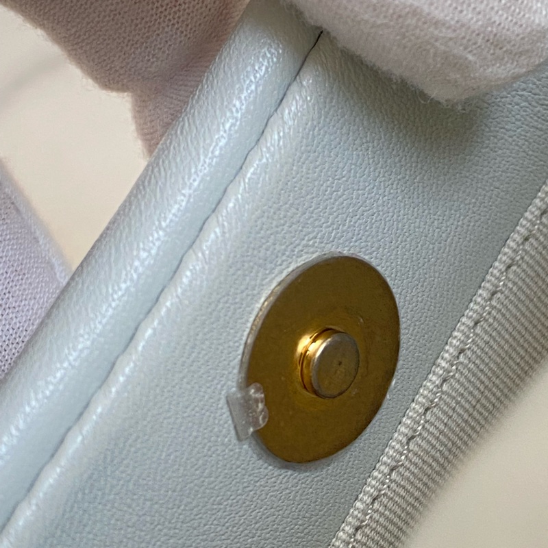®️Chanel 19bag 迷霧淡藍 金扣 晶片款-36
