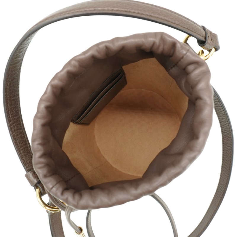 Gucci 展示品 Ophidia GG 帆布手提束口二用斜背包(760199-棕)-4