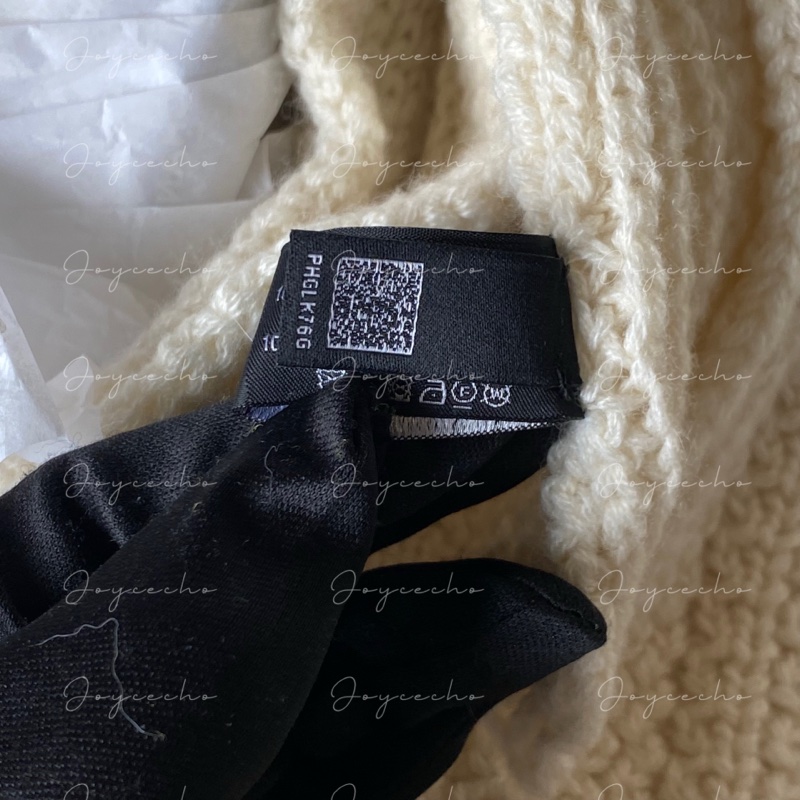 『全新全配』Chanel 雙C羊絨圍巾-6