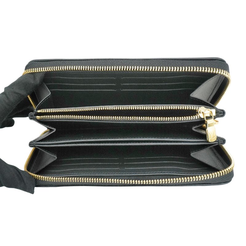 Louis Vuitton Coussin 壓紋小羊皮拉鍊長夾(M81510-黑)-4