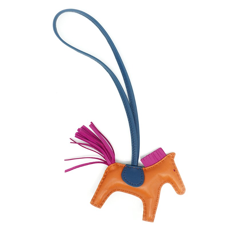 Hermes Rodeo PM 小馬吊飾(餅乾色/馬爾他藍/玫粉)-2