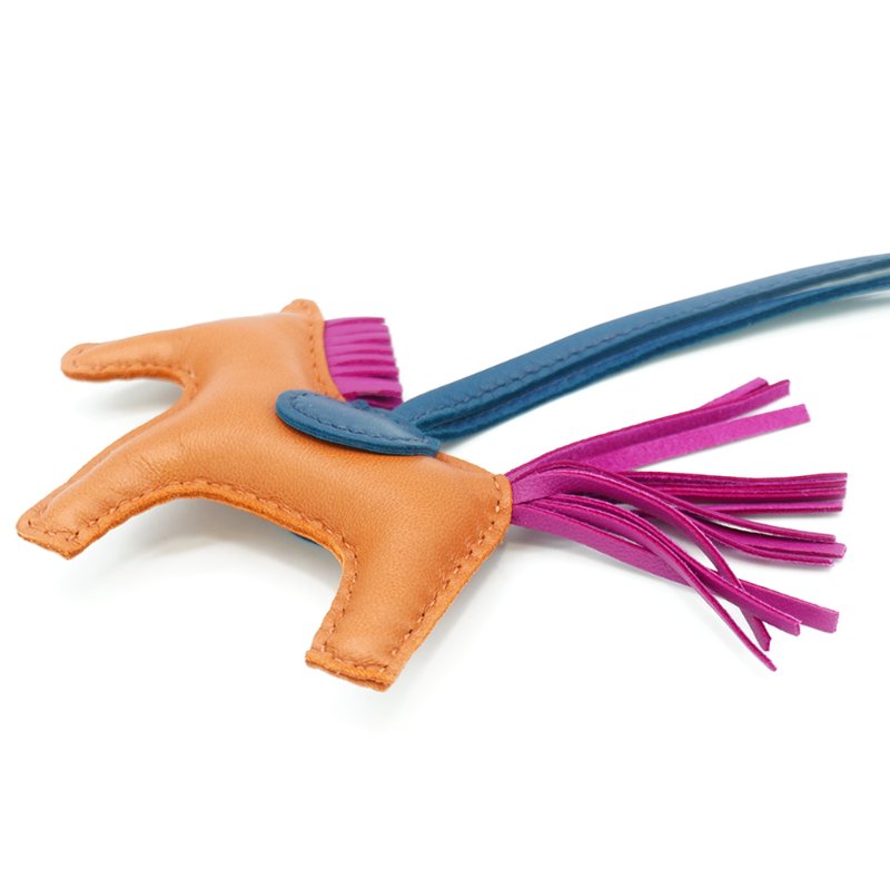 Hermes Rodeo PM 小馬吊飾(餅乾色/馬爾他藍/玫粉)-3