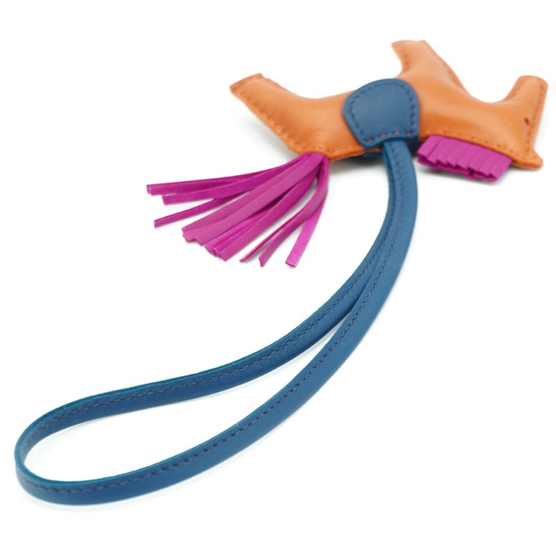 Hermes Rodeo PM 小馬吊飾(餅乾色/馬爾他藍/玫粉)-4