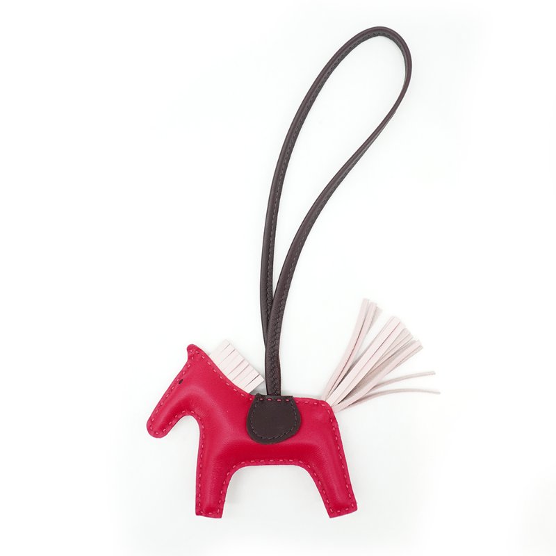 Hermes Rodeo PM 小馬吊飾(玫瑰紅/烏木/櫻花粉)-0