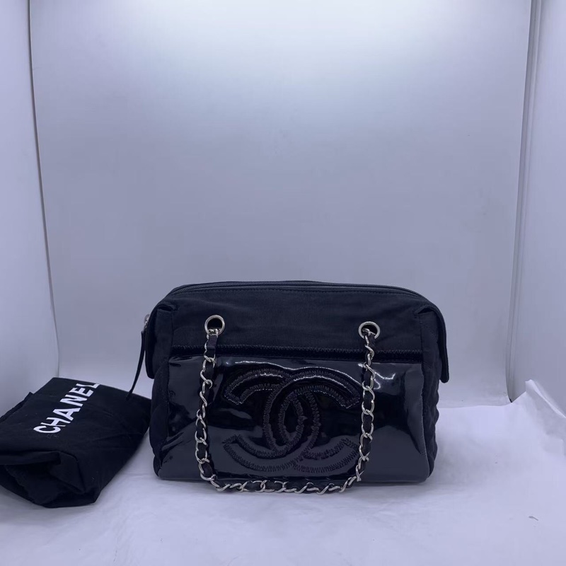 98 新Chanel香奈兒相機包單肩包 tote，單肩包，鐳射 13 開頭-0