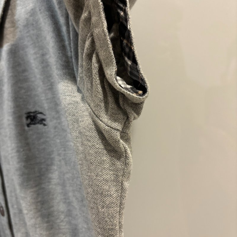【美收精品】BURBERRY 灰色polo衫 4-283【隔月月中將轉賣至日本 上架期限30天】-3