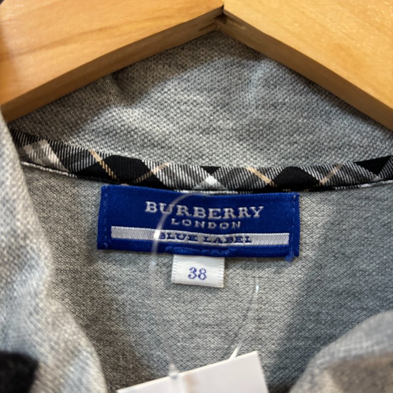 【美收精品】BURBERRY 灰色polo衫 4-283【隔月月中將轉賣至日本 上架期限30天】-4