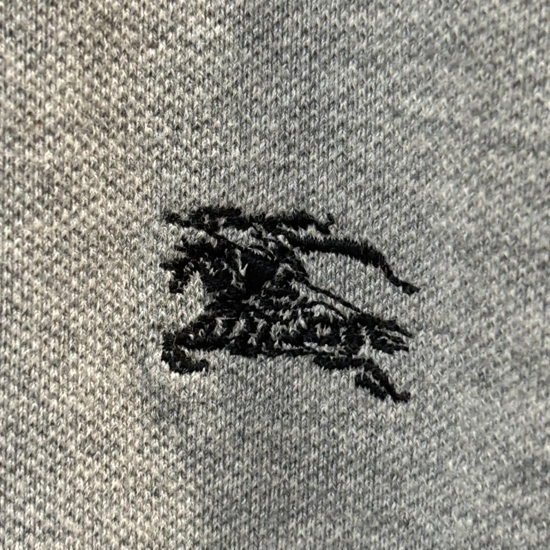 【美收精品】BURBERRY 灰色polo衫 4-283【隔月月中將轉賣至日本 上架期限30天】-5