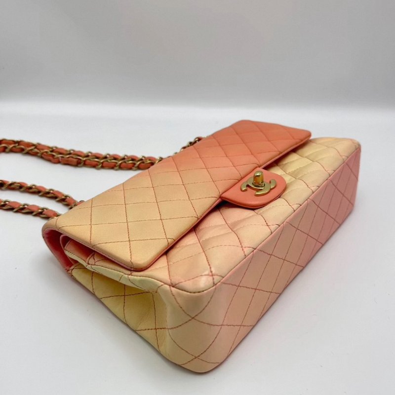 CHANEL漸變色cf中號肩背斜背包25*15*7 98新配件保卡塵袋-2