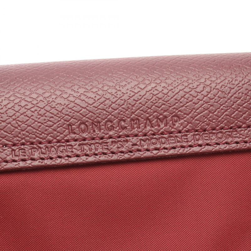 Longchamp Le Pliage 綠色 S 托特包 1621919P98 帆布皮革 波爾多紅 全新 女士-3