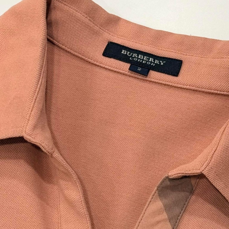 Burberry 倫敦 反褶格紋7分袖戰馬上衣-8