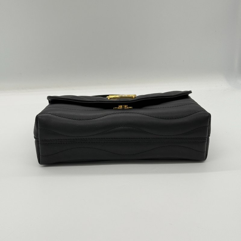 【CP 精選🌟小編推薦】Louis Vuitton 路易威登 New Wave MM 中型 黑色牛皮 鏈條 單肩包 斜挎包-3