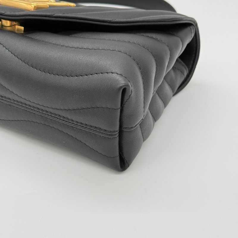 【CP 精選🌟小編推薦】Louis Vuitton 路易威登 New Wave MM 中型 黑色牛皮 鏈條 單肩包 斜挎包-7