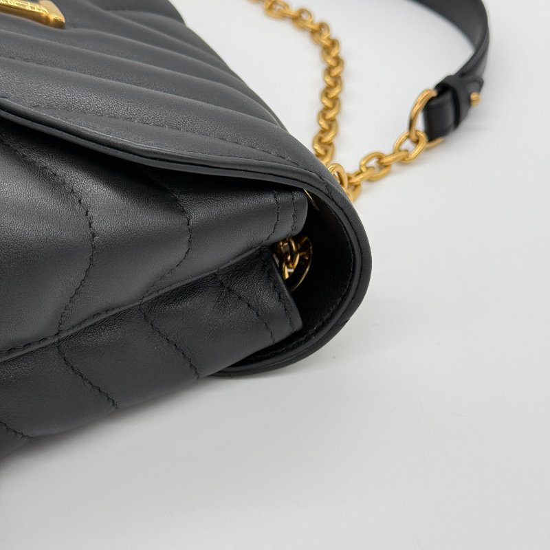 【CP 精選🌟小編推薦】Louis Vuitton 路易威登 New Wave MM 中型 黑色牛皮 鏈條 單肩包 斜挎包-8
