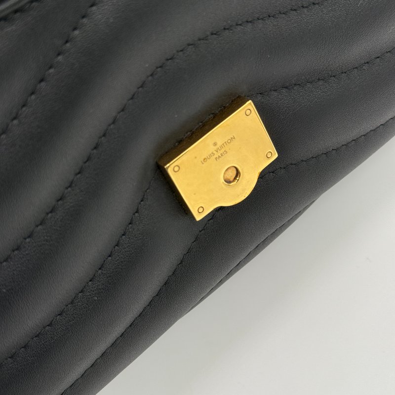 【CP 精選🌟小編推薦】Louis Vuitton 路易威登 New Wave MM 中型 黑色牛皮 鏈條 單肩包 斜挎包-13