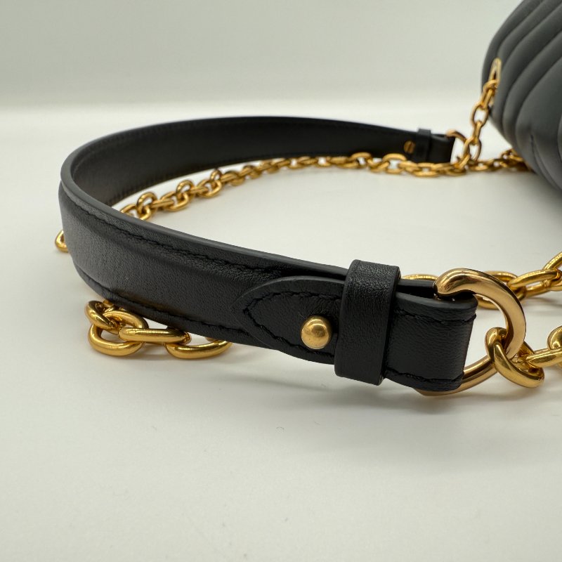 【CP 精選🌟小編推薦】Louis Vuitton 路易威登 New Wave MM 中型 黑色牛皮 鏈條 單肩包 斜挎包-16