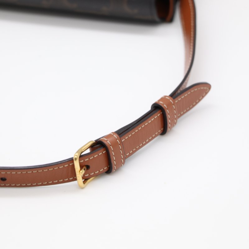 Celine 思琳 CLAUDE 標誌印花 牛皮革 肩揹袋 單肩包 腋下包-8