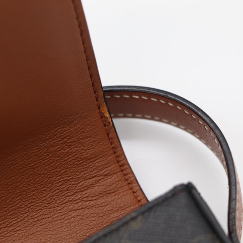 Celine 思琳 CLAUDE 標誌印花 牛皮革 肩揹袋 單肩包 腋下包-14