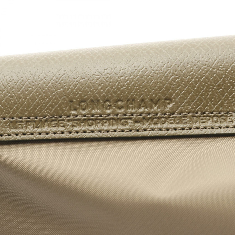 Longchamp Le Pliage 綠色 L 號肩背包 L1899919M04 皮革尼龍帆布卡其色 新款 女士-3