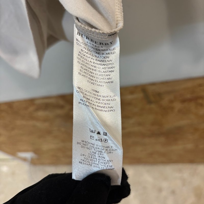 【美收精品】BURBERRY 米白長袖上衣 4-296【隔月月中將轉賣至日本 上架期限30天】-6