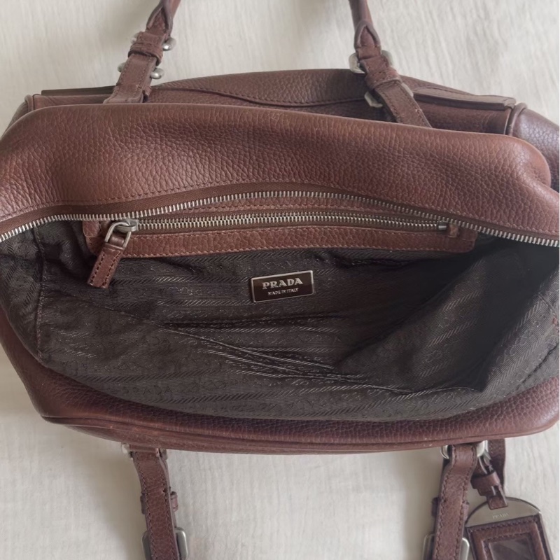 Vintage Prada浮雕巧克力波士頓🍫-6