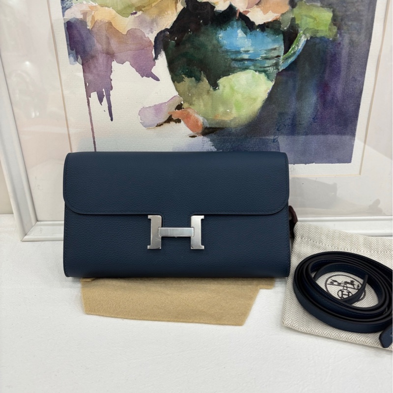 Hermes爱马仕 constance togo 康康togo普鲁士蓝银扣 W刻  全新-1