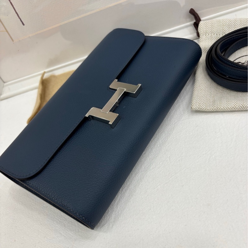 Hermes爱马仕 constance togo 康康togo普鲁士蓝银扣 W刻  全新-5