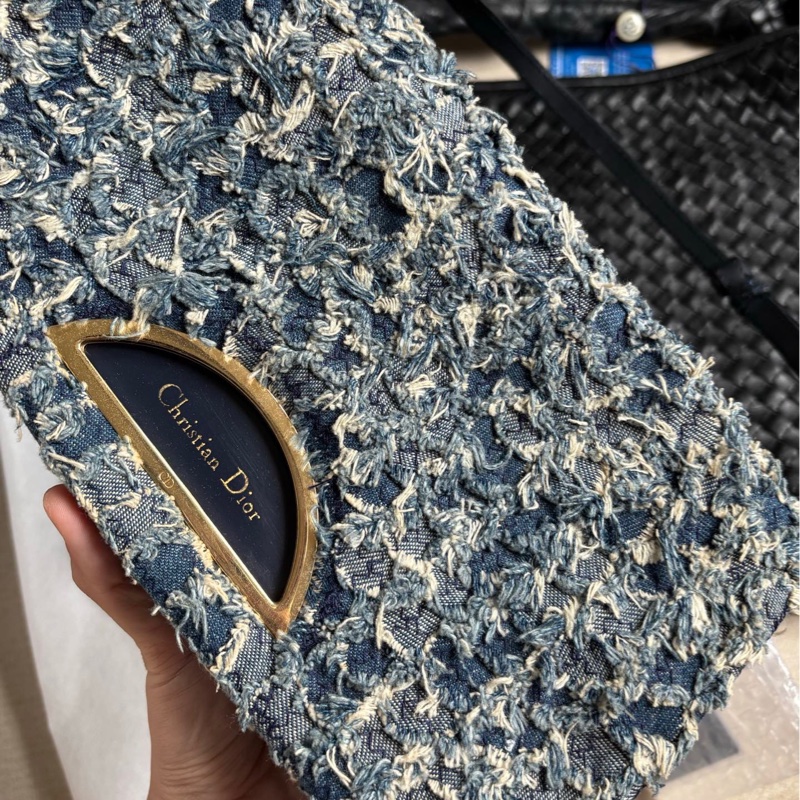 【閒置❤️】 dior 牛仔碎花半月包 單肩包 手提包-2