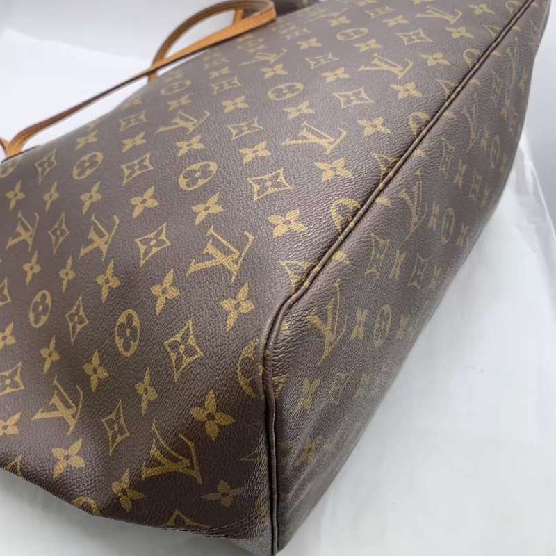 二手 lv neverfull 大號老花,包口手柄內里發黑磨損,包有異味-8