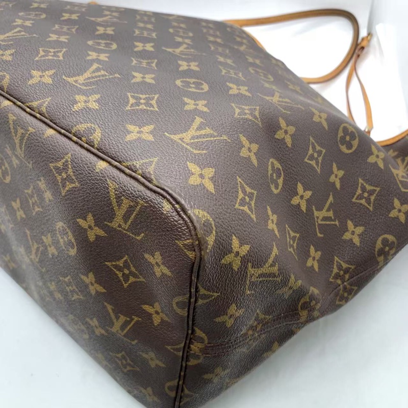 二手 lv neverfull 大號老花,包口手柄內里發黑磨損,包有異味-9