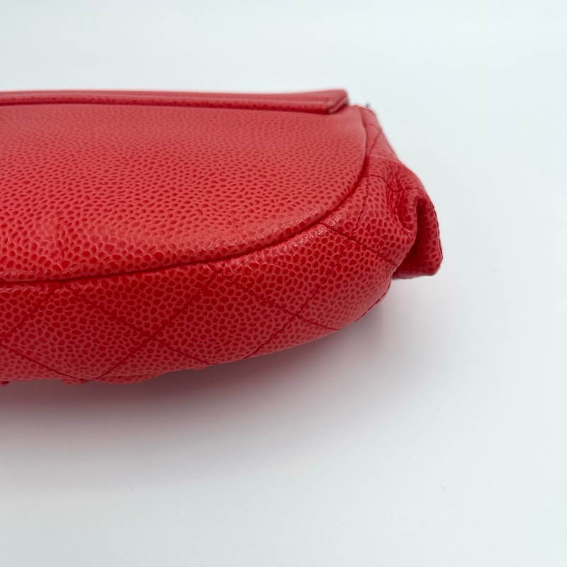 「JL精品代購」香奈兒龍蝦紅魚子醬牛皮元寶鏈條包-10