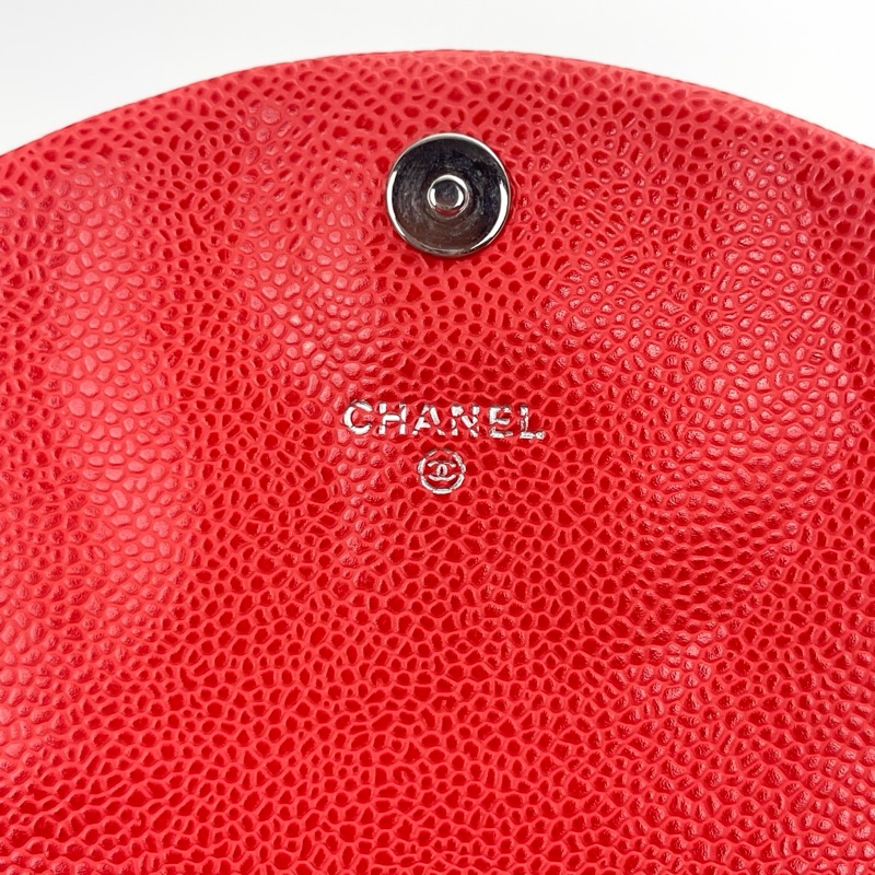 「JL精品代購」香奈兒龍蝦紅魚子醬牛皮元寶鏈條包-14