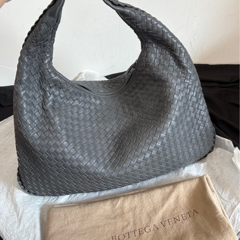 【近新閒置❤️】 bv葆蝶家 深灰色中號和尚包 單肩包-2