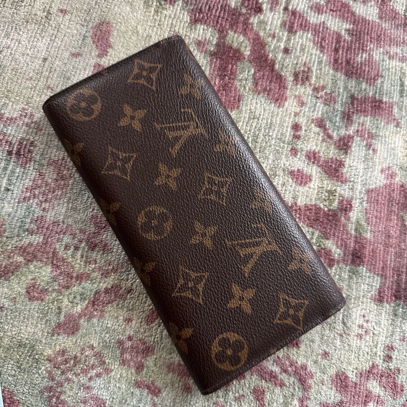 LV Emilie 老花長夾 藍色內裡 二手閒置出清-1