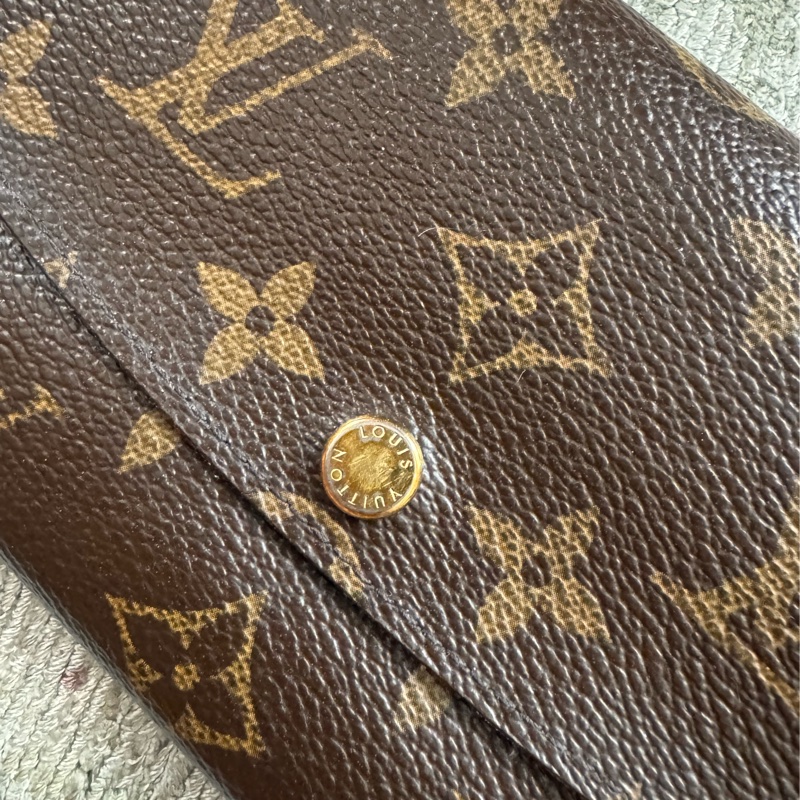 LV Emilie 老花長夾 藍色內裡 二手閒置出清-3