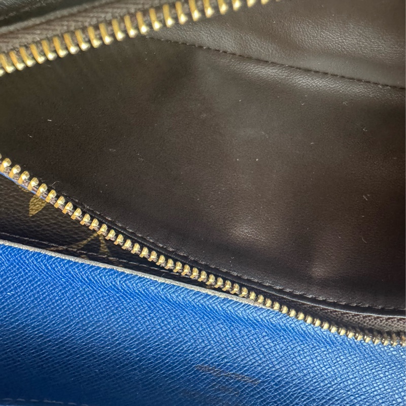 LV Emilie 老花長夾 藍色內裡 二手閒置出清-13