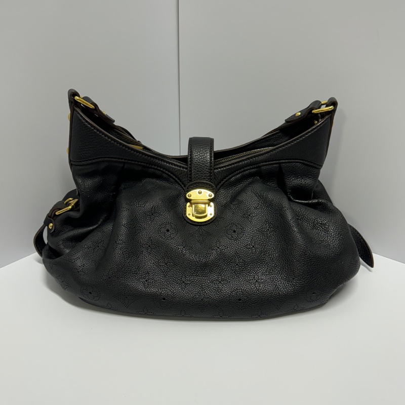 (超稀有⏰) LV Mahina 全牛皮 水餃包 肩背+腋下包 專櫃13萬!-5