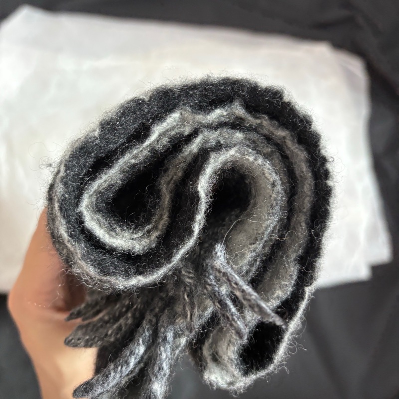 【近新閒置❤️】 Burberry 雙面字母羊絨圍巾-8