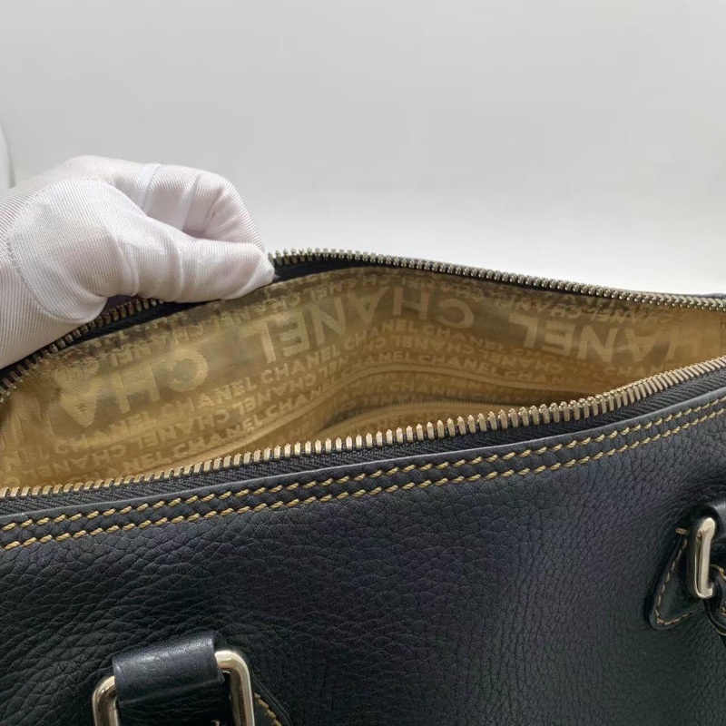 二手Chanel香奈兒流蘇外縫線手提包流蘇餃子包腋下包保齡球包，標清晰，鐳射 8 開-7