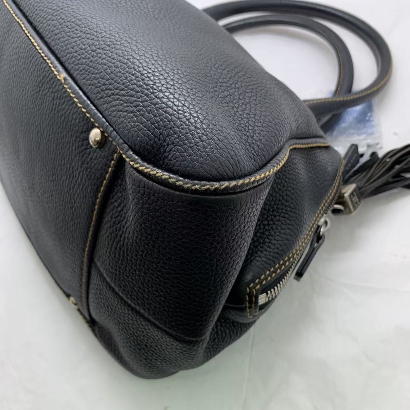 二手Chanel香奈兒流蘇外縫線手提包流蘇餃子包腋下包保齡球包，標清晰，鐳射 8 開-12