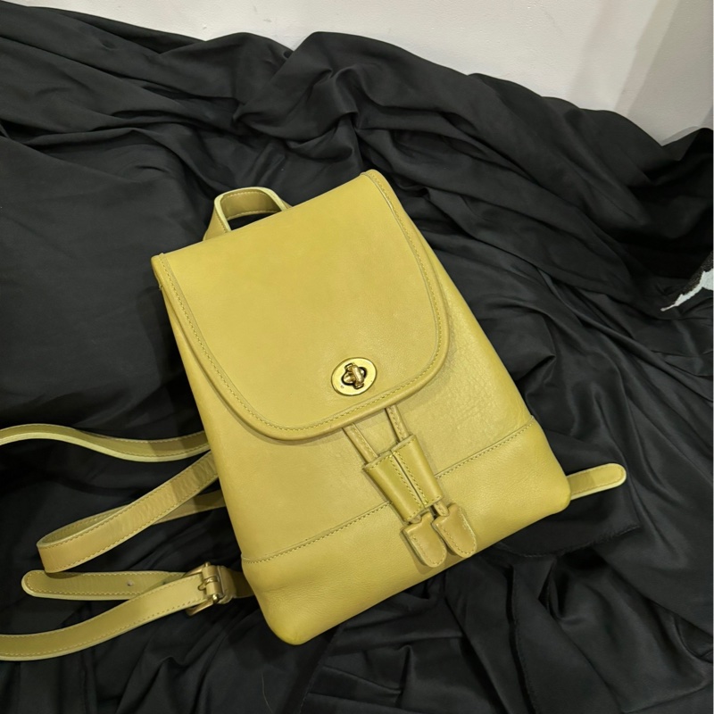 【近新閒置❤️】 old coach 牛油果雙肩包 背包-0