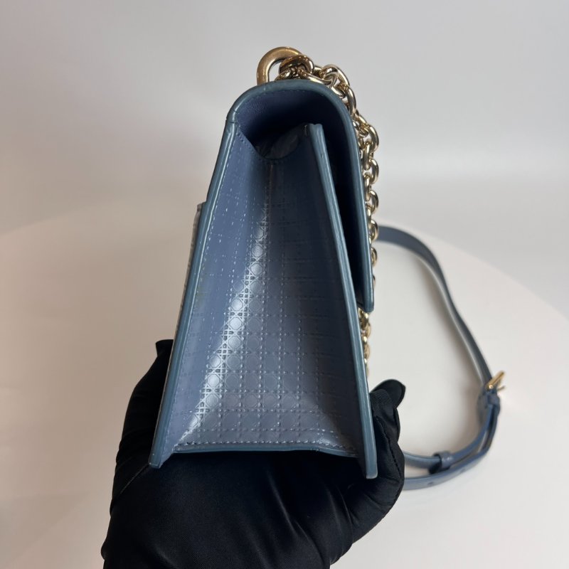 DIOR 莫蘭迪藍蒙田30 金鍊包-3
