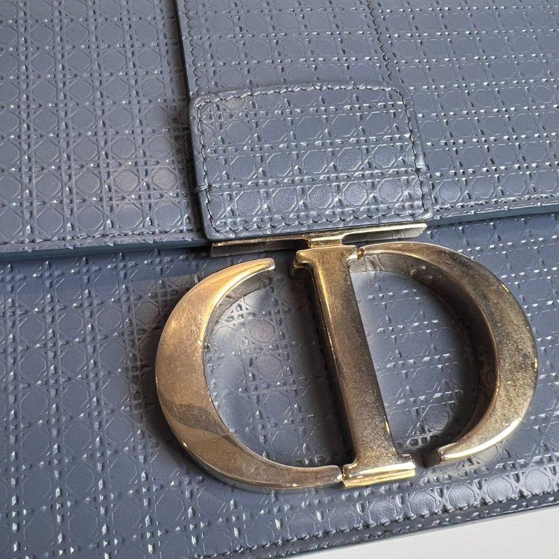 DIOR 莫蘭迪藍蒙田30 金鍊包-9