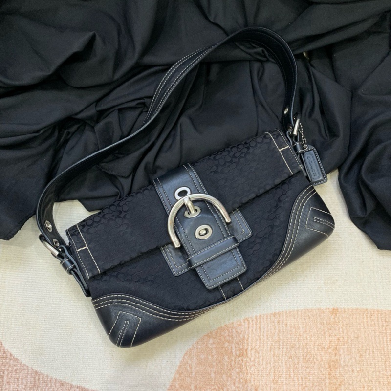 【近新閒置❤️】 coach 老花法棍 單肩包 腋下包-0